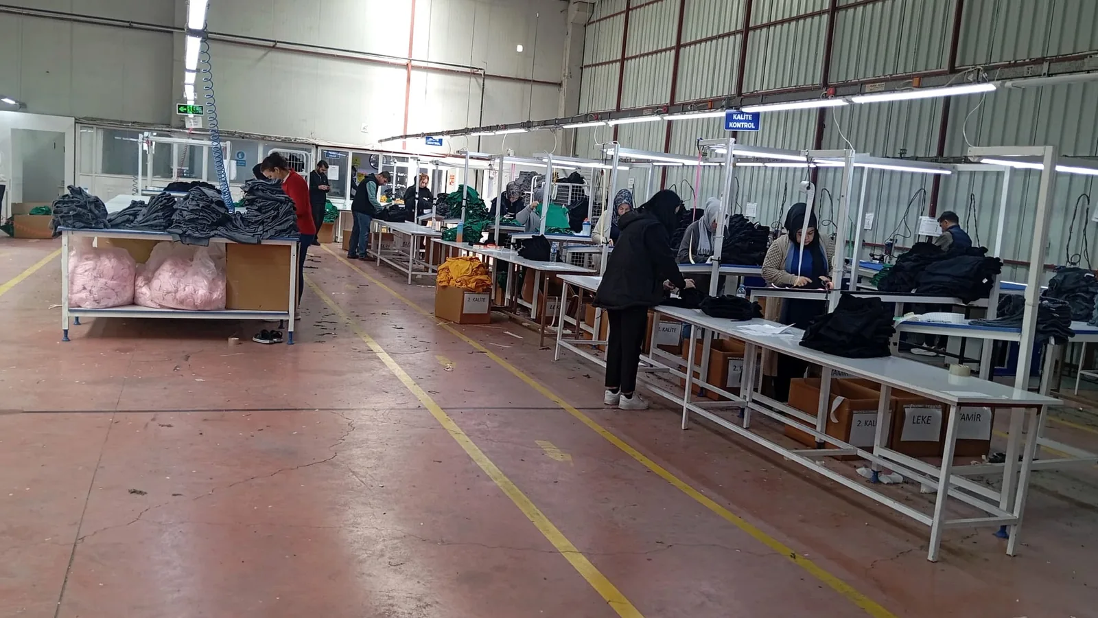 LSS Textile kalite kontrol bantları ve kontrol masaları