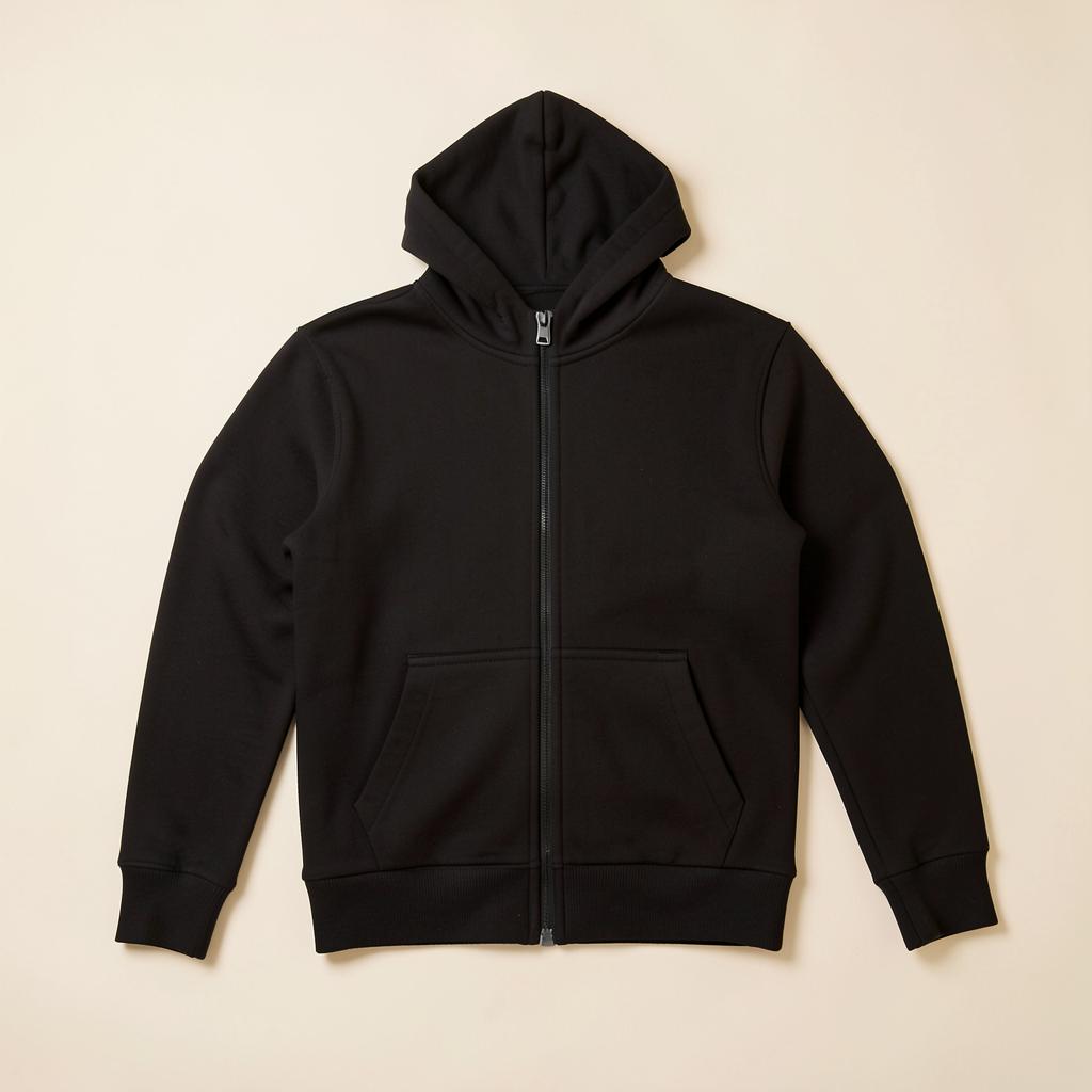 Fermuarlı Hoodie — logo baskısı ve nakış uygulamasına uygun kurumsal tekstil ürünü